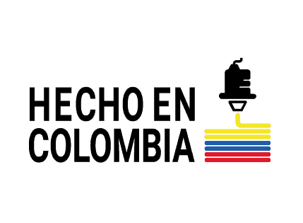 Logo de Hecho en Colombia de makeR technologies