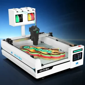 Impresora 3D MINGDA AD-F4 Mini fabricando caja de luz y rótulo comercial 7-Eleven en 4 colores